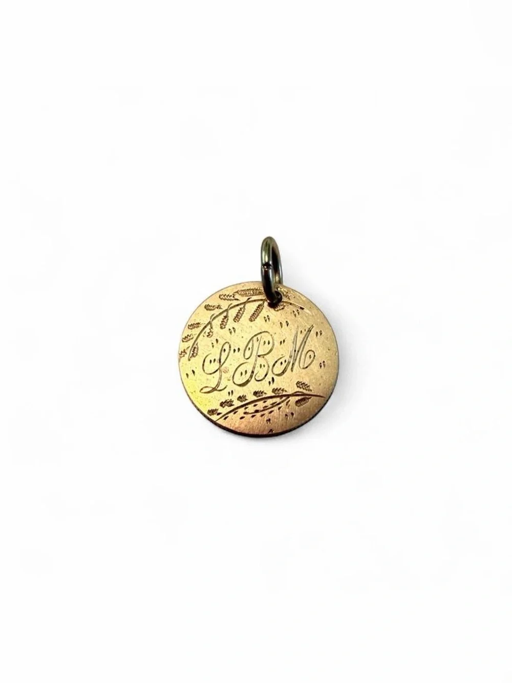 Antique Victorian Silver Canadian Coin Love Token LMB LBM Charm